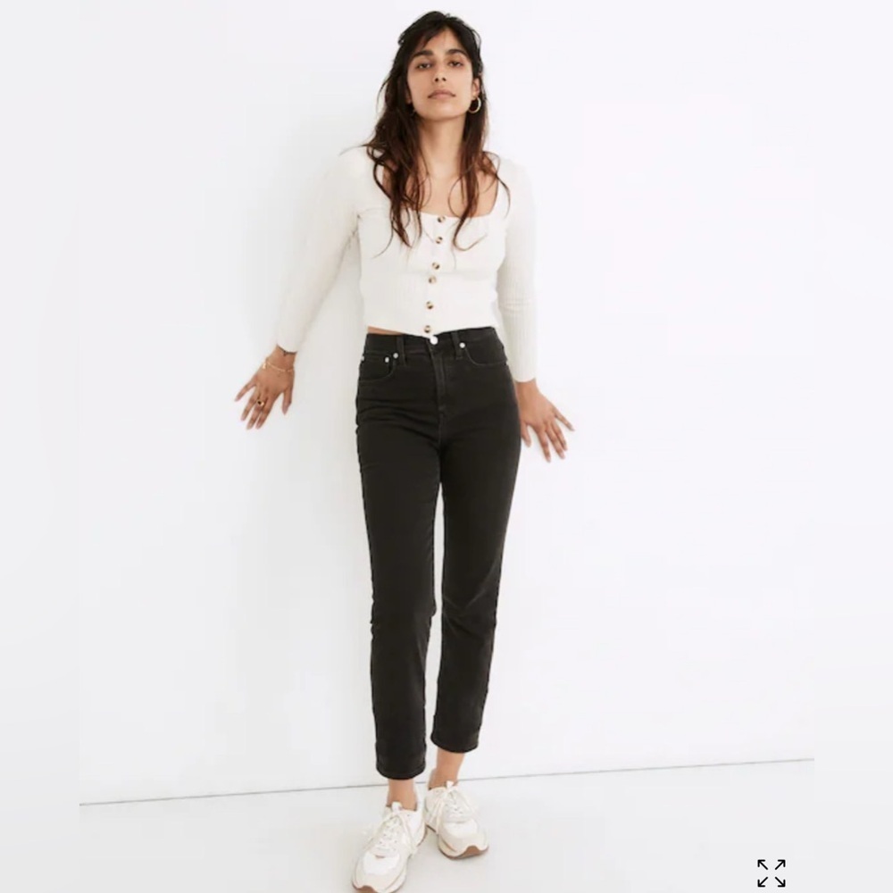 Madewell Classic Straight Leg Jeans Medium Wash Black Size 27